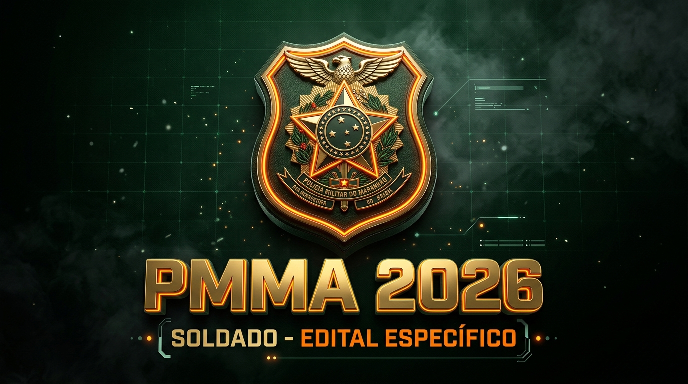 Simulado Oficial PMMA 2026 - Soldado da Polícia Militar